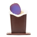 Desktop Glasses Holder with Plush Interior
