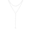 Silver Crescent Necklace