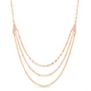Sterling Silver CZ Layered Necklace