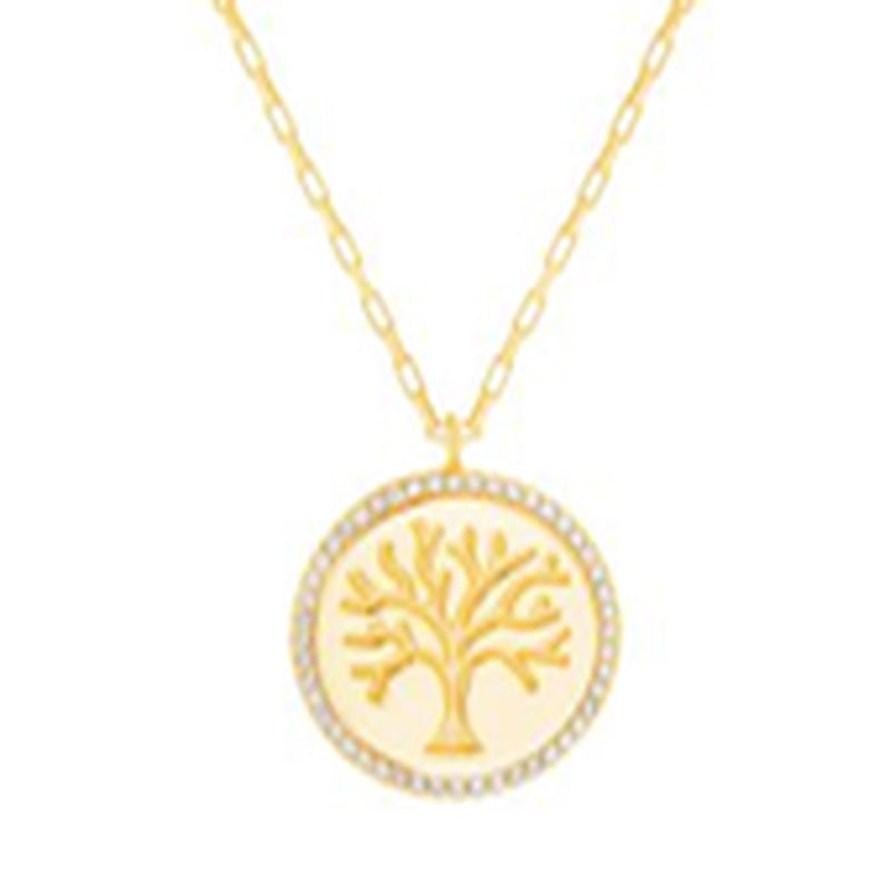Xgold CZ Tree Of Life Necklace