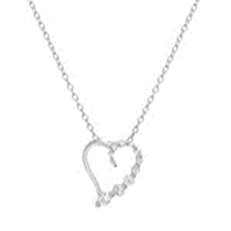 Pendant Sterling Silver CZ Heart