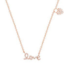 Xrose CZ Love and Heart Necklace