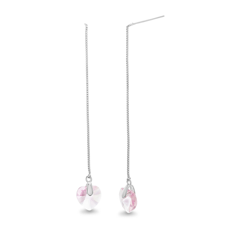 Xsilver Crystal Threader Earring