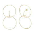 Xgold Open Circle Dangle Earring