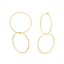 Sterling Silver Circle Dangling Earrings