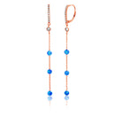 Rose Opal Beads Earring