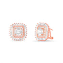 Xrose ASterling Silvercher Cut CZ Earring