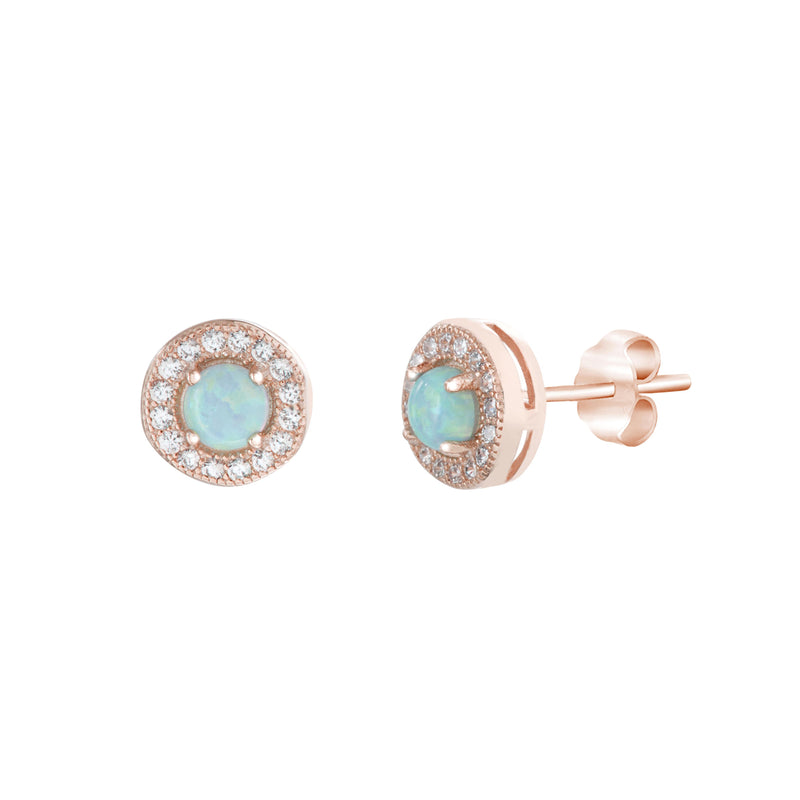 Xrose Opal Circle Earring