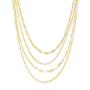 Gold 4 Layer Chain Necklace