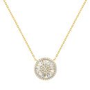 Xgold Round CZ Baguette Necklace