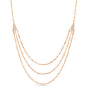 Sterling Silver CZ Layered Necklace