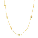 Sterling Silver Green Spinel Necklace