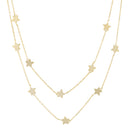 Gold Starburst Choker Necklace