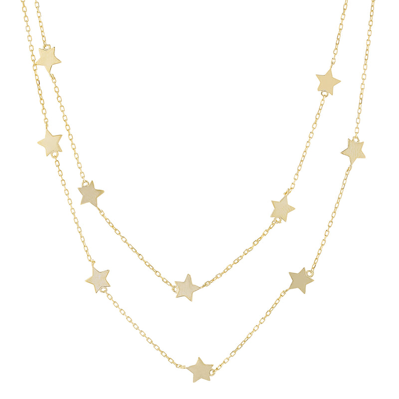 Gold Starburst Choker Necklace