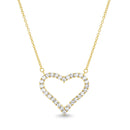 Xgold Crystal Heart Necklace