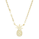 Sterling Silver Polished Pineapple Necklace