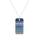 Xtt CZ Dogtag Necklace