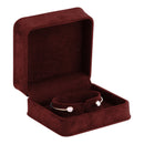 Suede Bangle Box with Matching Suede Interior