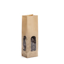 Kraft Bag with Polypropylene Window and Square Bottom