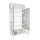 Jewelry Showcase with Backlit Customization and Four-Level Shelving