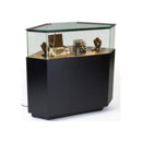 Triangular Dark Wooden Showcase