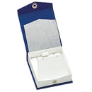 Textured Paper Covered Large Earring or Pendant Box with White Insert