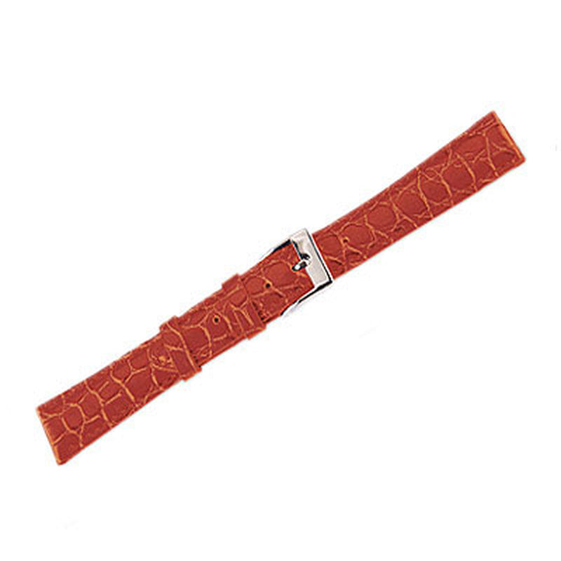 Leather Watch Band Lux Crocodile LI. Red (20mm) Regular