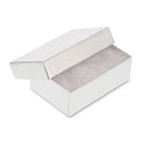 Silver and Gold Linen Cotton Filled Cardboard Box