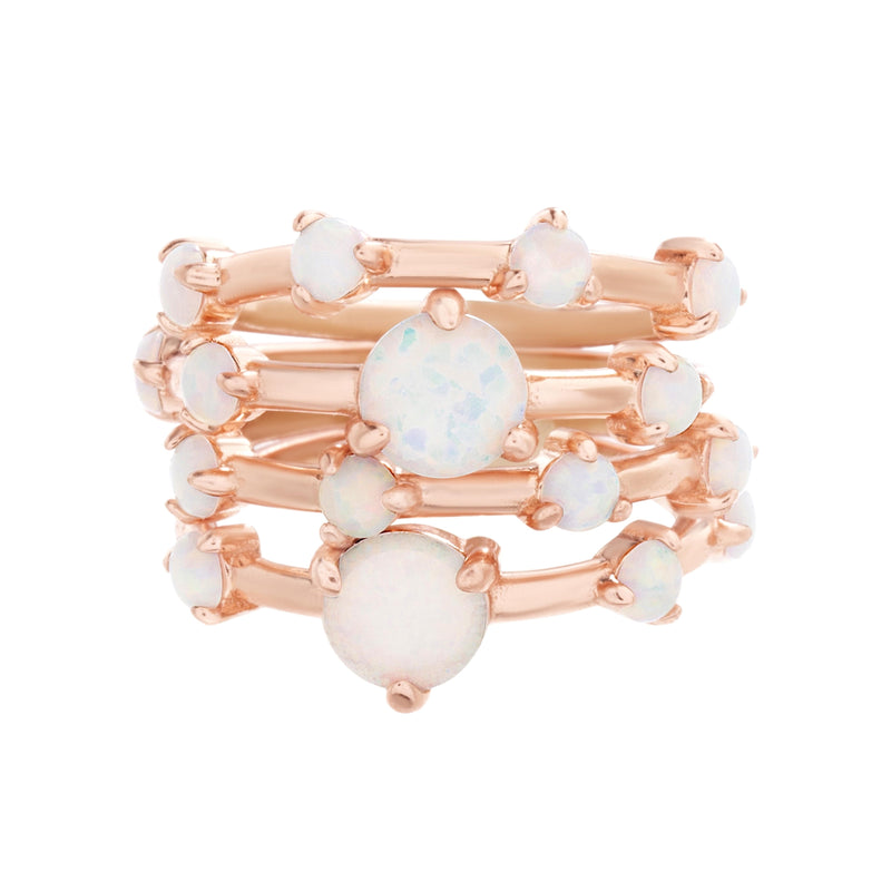 Rose Opal Stackable Ring