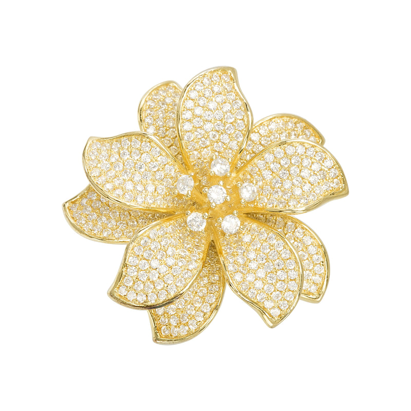 Xgold CZ Flower Ring