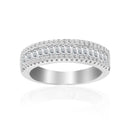 Silver CZ Wedding Ring