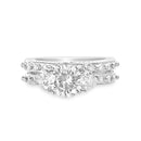 Ring Sterling Silver Rho with Cubic Zirconia