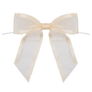 Organza Satin-Edged Bow with Twist Tie