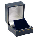 Paper Covered Single Earring Box with Gold Accent