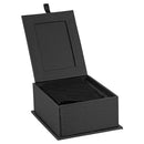 Haute Suede Pendant Box with Matching Satin Inner Lids