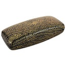 Large Metallic Crocodile Eyewear Case