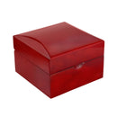 High Shine Mahogany Color Wooden Pillow Box