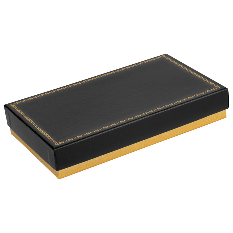 Two-tone Paper Pearl Box with Gold Accent