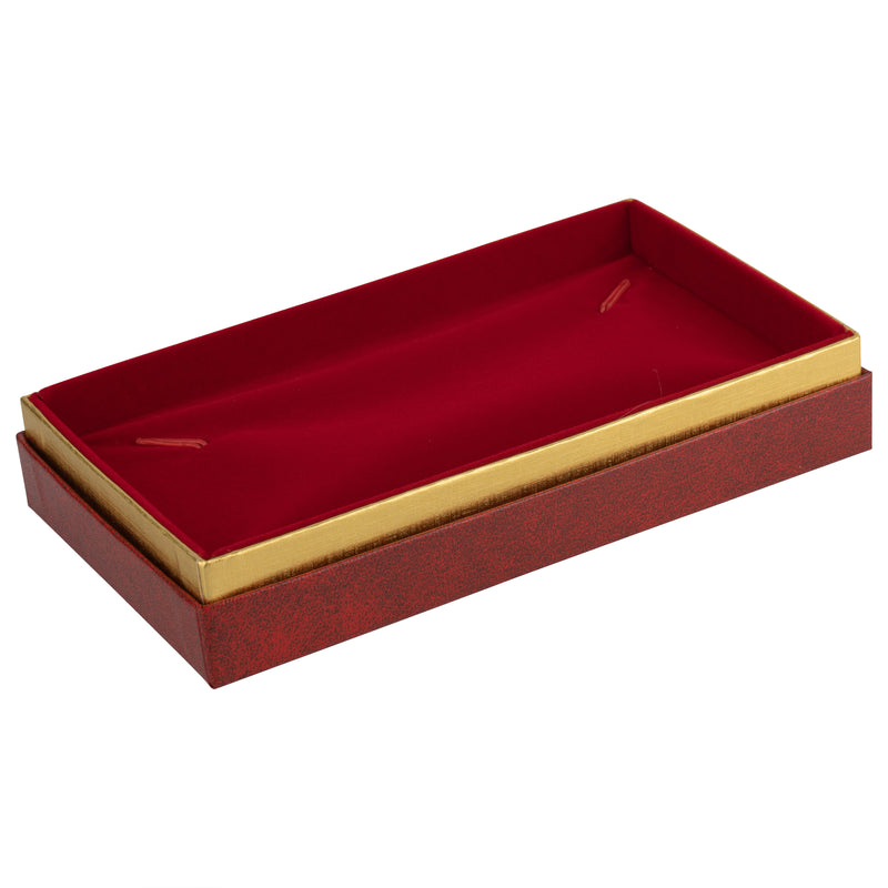 Two-tone Paper Pearl Box with Gold Accent