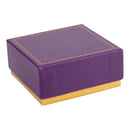 Two-tone Paper French Clip Earring Box with Gold Accent