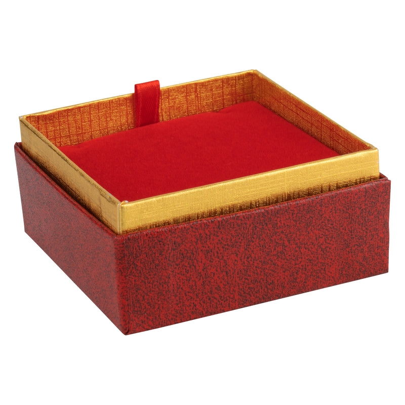 Two-tone Paper Pendant Box with Gold Accent