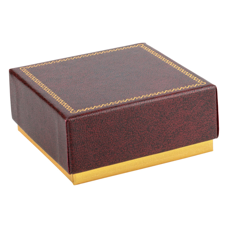 Two-tone Paper Pendant Box with Gold Accent