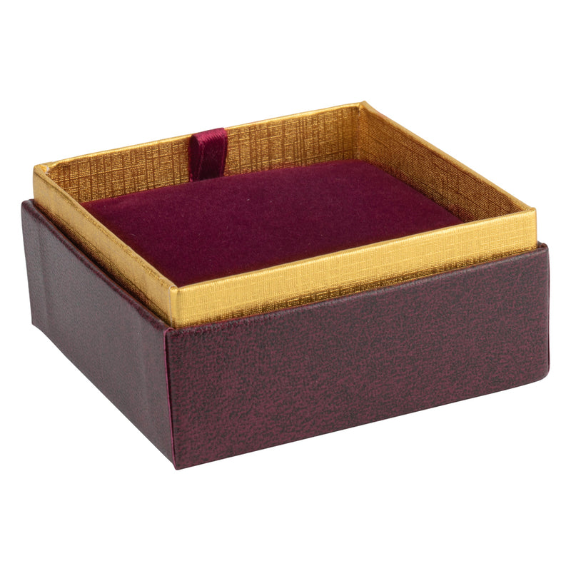 Two-tone Paper Pendant Box with Gold Accent