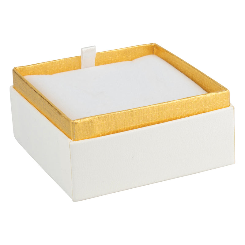 Two-tone Paper Pendant Box with Gold Accent