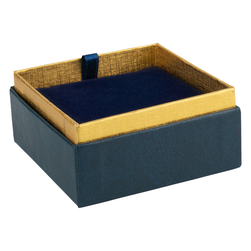 Two-tone Paper Pendant Box with Gold Accent