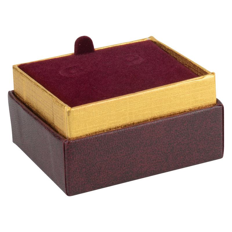 Two-tone Paper Hoop Earring Box with Gold Accent