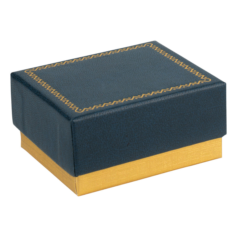 Two-tone Paper Hoop Earring Box with Gold Accent