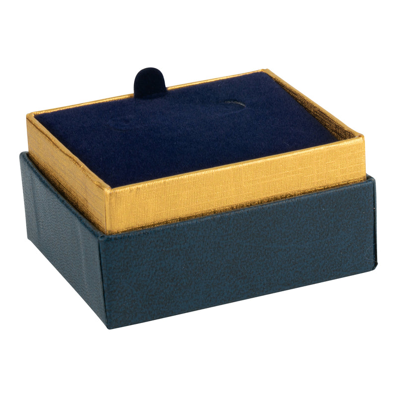 Two-tone Paper Hoop Earring Box with Gold Accent