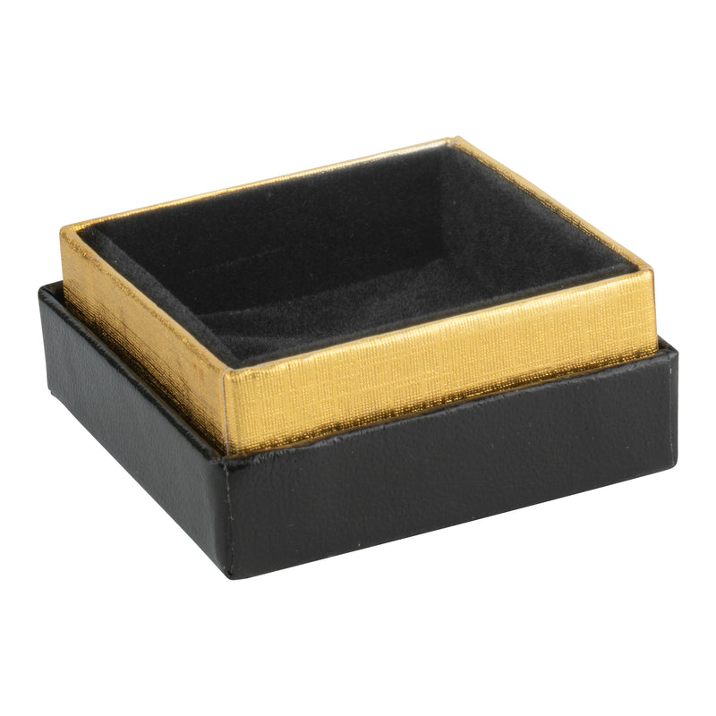 Two-tone Paper Small Universal Box with Gold Accent