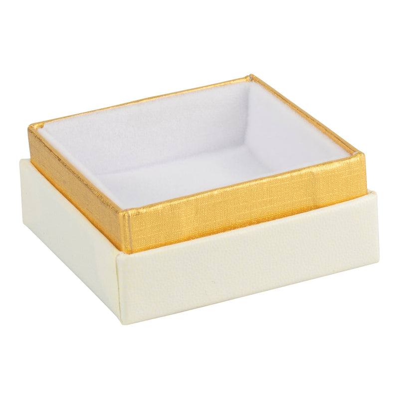 Two-tone Paper Small Universal Box with Gold Accent